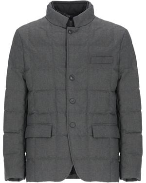 Fay Padded And Quilted Down Jacket - Grey