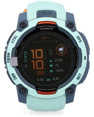 Garmin Instinct 3 45Mm Amoled Multi-Band Gps Smartwatch - Multicolor