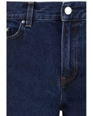 TOTEME Jeans Low Straight Cotton - Blue