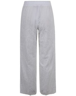 ERMANNO FIRENZE Pants Cotton - Gray