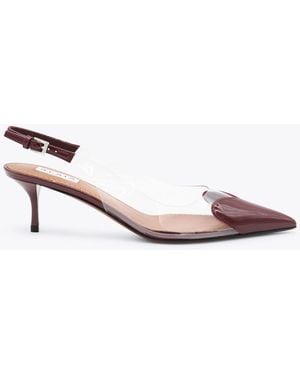 Alaïa Dark Leather Pumps - Pink