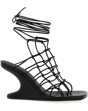 Rick Owens 'Web Cantilever' Sandals - Black