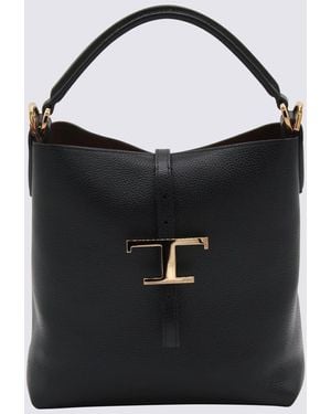 Tod's Leather Top Handle Bag - Black