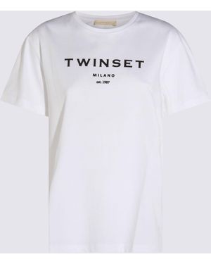 Twinset Cotton T-Shirt - White