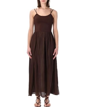 Sessun Sweet Mambo Long Dress Polyester - Brown