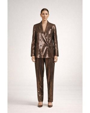 Brunello Cucinelli Silk Blend Suit - Natural