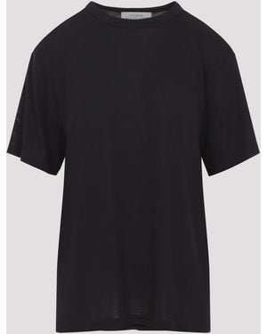 Studio Nicholson Rond T-Shirt Lyocell Tshirt - Black