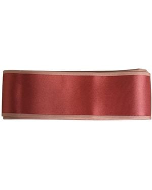 Dolce & Gabbana Silk Satin Waist Cintura Belt - Red