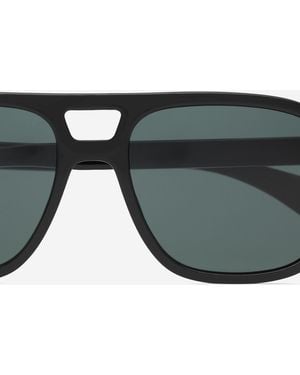 Saint Laurent Sunglasses Aviator Sl 881 Acetate - Black