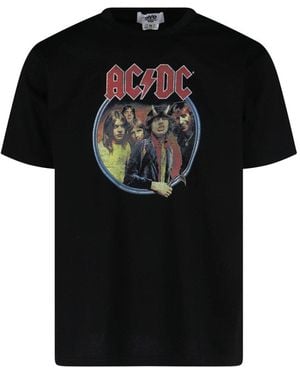 Junya Watanabe Ac/Dc' Graphic T-Shirt - Black