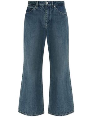 Jil Sander Flared Cropped Jeans - Blue