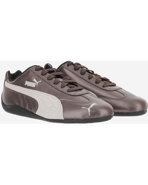 PUMA Sneakers Speedcat Metallic Fabric And Rubber Sneakers - Brown