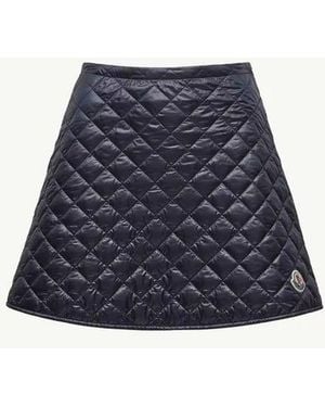 Moncler Moncler Quilted Nylon Skirt - Blue