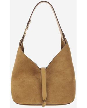 Chloé Marcie Small Suede Leather Hobo Bag - Brown