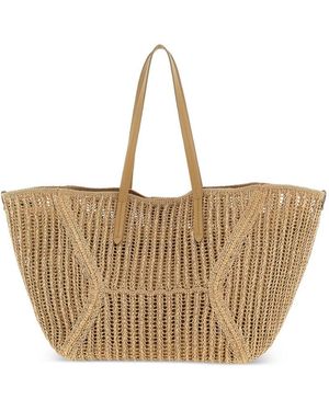 Brunello Cucinelli Rafia Tote Bag - Natural