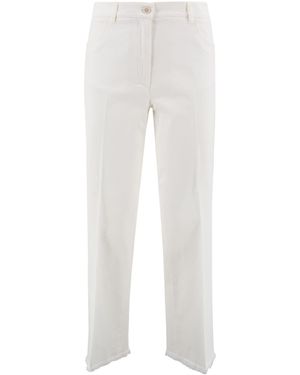 Antonelli Cotton Trousers - White