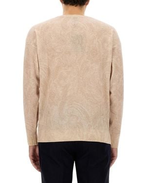 Etro Wool Jersey Jumpers - Natural