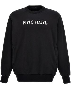 Undercover Cotton Sweatshirt With Iconic Band Prints - Black
