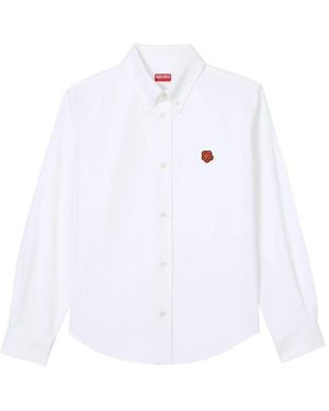 KENZO Bokeh Flower Shirt Cotton - White