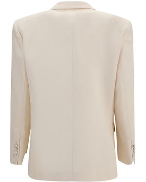 Magda Butrym Blazer Cotton-Silk Blazers - White