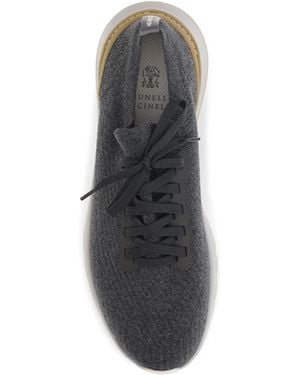 Brunello Cucinelli Trainers Cotton Upper Trainers - White