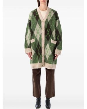 Emporio Armani Wool Blend Cardigan - Green