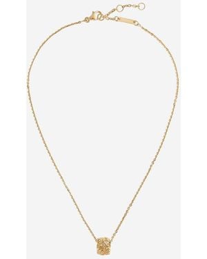 Bottega Veneta Pendant Necklace Plait - White
