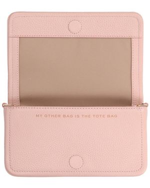 Marc Jacobs Shoulder Bag The Mini Cow Leather - Pink