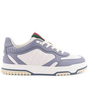 Gucci Re-Web Leather Sneakers - White
