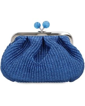 Weekend by Maxmara Pasticcino Raffia Bag - Blue