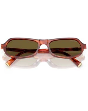 Miu Miu Miu B10Su Regard Acetato Occhiali Da Sole - Brown