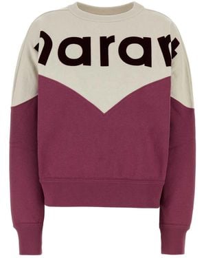 Isabel Marant Two-Tone Cotton Blend Houston Sweatshirt - Pink