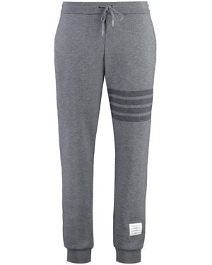 Thom Browne Virgin Wool Track Pants Elastane - Gray