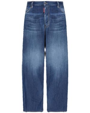 DSquared² Summer Lovers Medium Wash Loose Jeans in Blue for