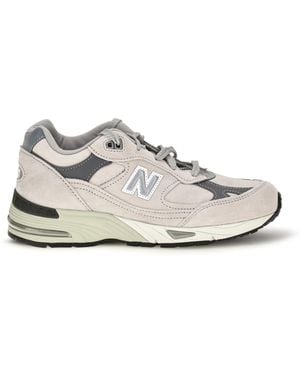 New Balance Made Uk 991V1 Sneakers Upper: Suede; Sole: Rubber - White