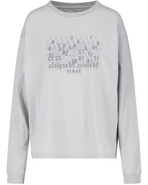 Maison Margiela Logo T-Shirt - Grey