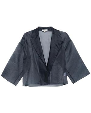 Antonelli Emma Sheer-Finish Notch-Lapel Jacket - Blue