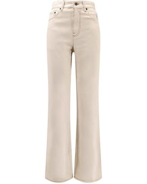 Burberry Denim Pants - Natural