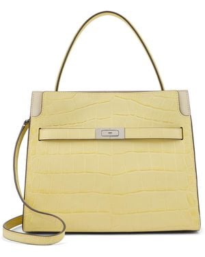 Tory Burch Handbag Lee Radziwill Leather Handbags - Metallic