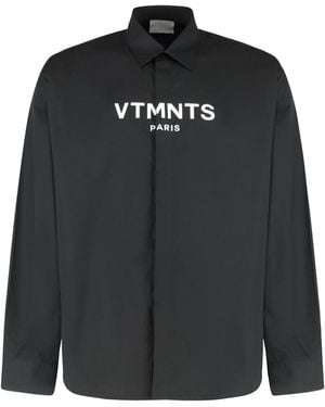 Vetements Cotton Shirt - Black