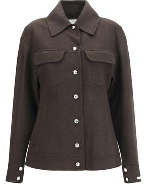 Max Mara Calcio Jacket Virgin Wool Fleece Ovis Aries - Black