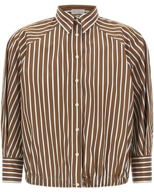 Brunello Cucinelli Cotton Blouse - Brown