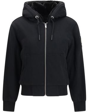 Moose Knuckles Bunny Hooded Jacket Sweatshirts - Black