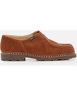 Paraboot Michael Suede Lace-Up Loafer - Brown