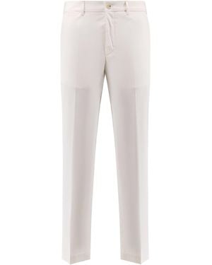 BOSS Cotton And Silk Trousers - Grey