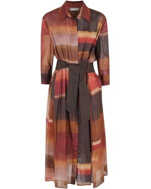 Kiltie Abito Burt Cotone - Red