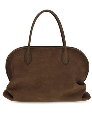 The Row Calf Leather Bos Taurus Handbag Bag - Brown
