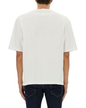 DSquared² T-Shirt With Logo Cotton T-Shirts - White