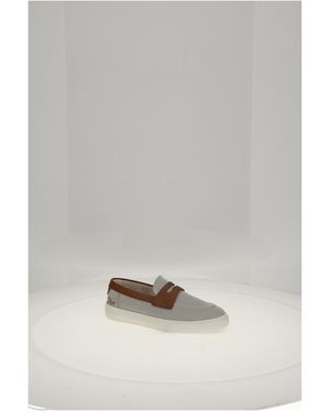 Dior Boat Shoes Chester Calf Leather Loafers - Gray