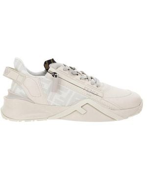 Fendi Flow Running Sneakers - White